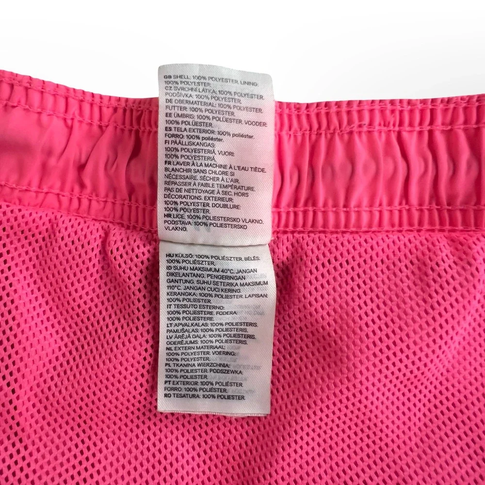 GUC H&M Mens XL Swim Trunks Shorts Lined Volley Beach Pool Neon Hot Pink